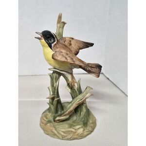 Yellow Throated Warbler Gorham Gallery Bird Vignette Collection 5" Bird Figurine